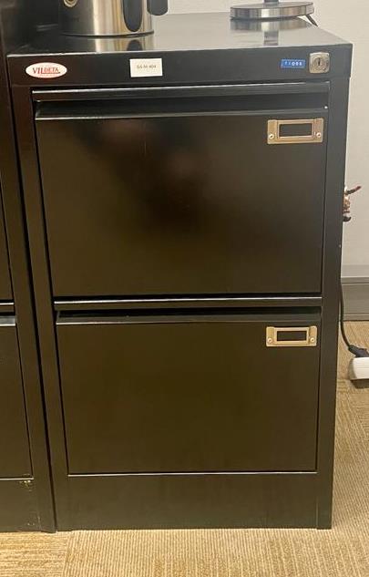 Metāla atvilktņu bloks ar 2 atvilktnēm