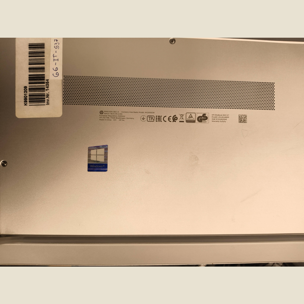 HP ELITEBOOK 840 G7, Core i5 10210U/1.6GHz,14' 5CG04625N6