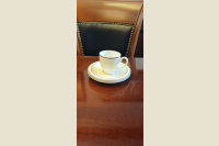 Espresso krūzīte ar 2 apakštasēm, Villeroy & Boch, sērija Ivoire
